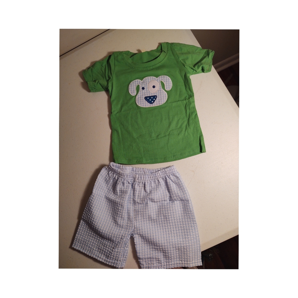 Boys matching dog set
